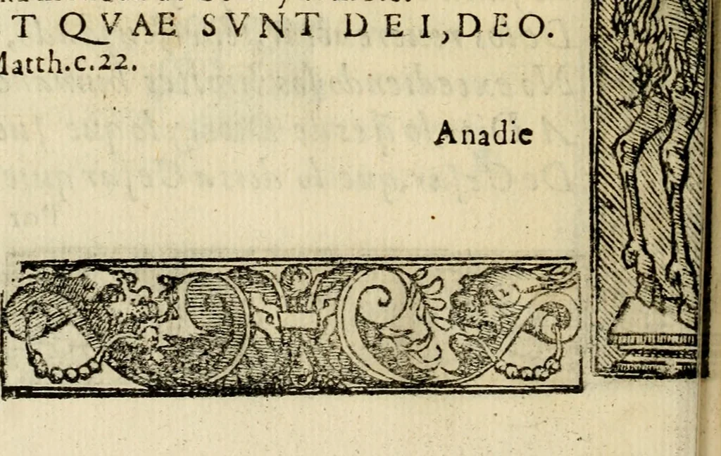 An illustration from Emblemas morales de Don Sebastian de Couarrubias Orozco, capellan del rey N.S. Maestrescuela, y canonigo de Cuenca, consultor del santo oficio, 1610, leaf 223
