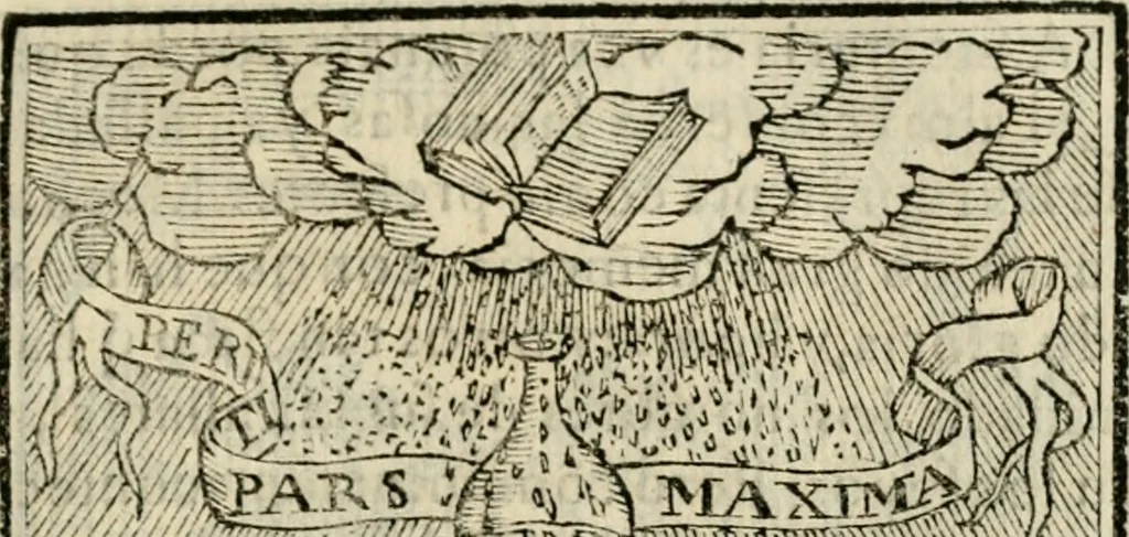 An illustration from Emblemas morales de Don Sebastian de Couarrubias Orozco, capellan del rey N.S. Maestrescuela, y canonigo de Cuenca, consultor del santo oficio, 1610, leaf 240