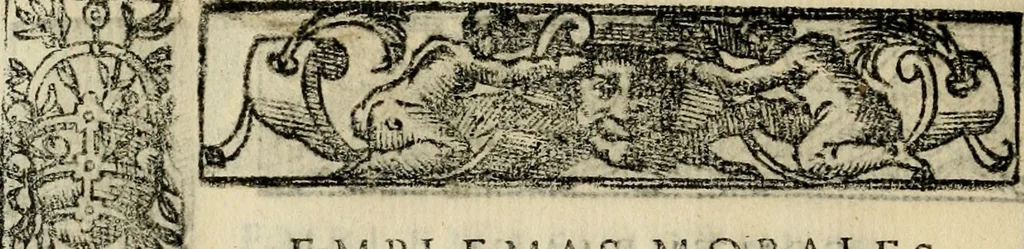 An illustration from Emblemas morales de Don Sebastian de Couarrubias Orozco, capellan del rey N.S. Maestrescuela, y canonigo de Cuenca, consultor del santo oficio, 1610, leaf 241