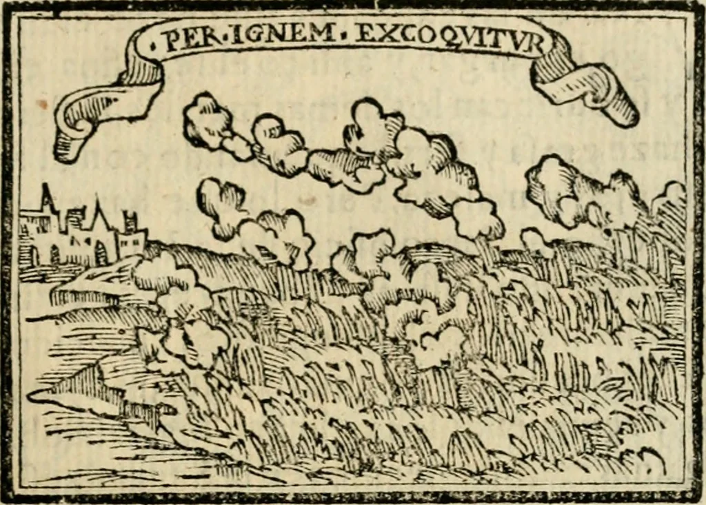 An illustration from Emblemas morales de Don Sebastian de Couarrubias Orozco, capellan del rey N.S. Maestrescuela, y canonigo de Cuenca, consultor del santo oficio, 1610, leaf 244