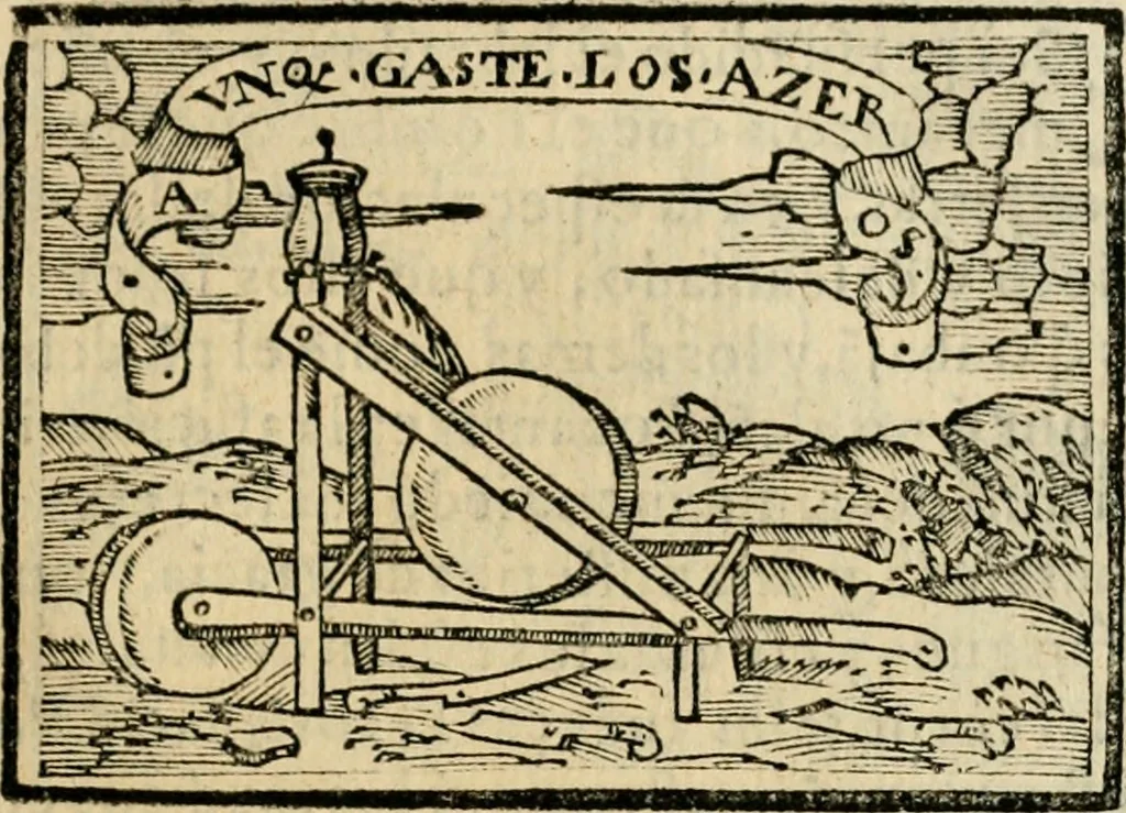 An illustration from Emblemas morales de Don Sebastian de Couarrubias Orozco, capellan del rey N.S. Maestrescuela, y canonigo de Cuenca, consultor del santo oficio, 1610, leaf 248