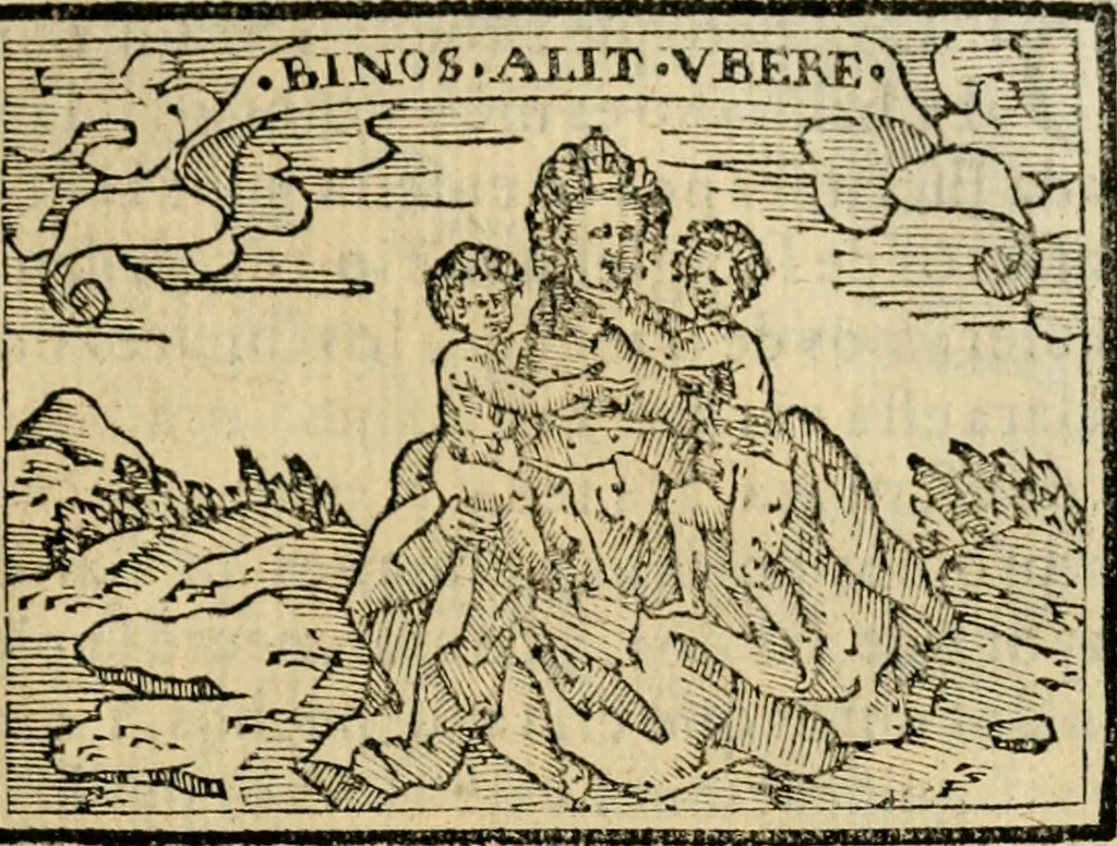 An illustration from Emblemas morales de Don Sebastian de Couarrubias Orozco, capellan del rey N.S. Maestrescuela, y canonigo de Cuenca, consultor del santo oficio, 1610, leaf 250