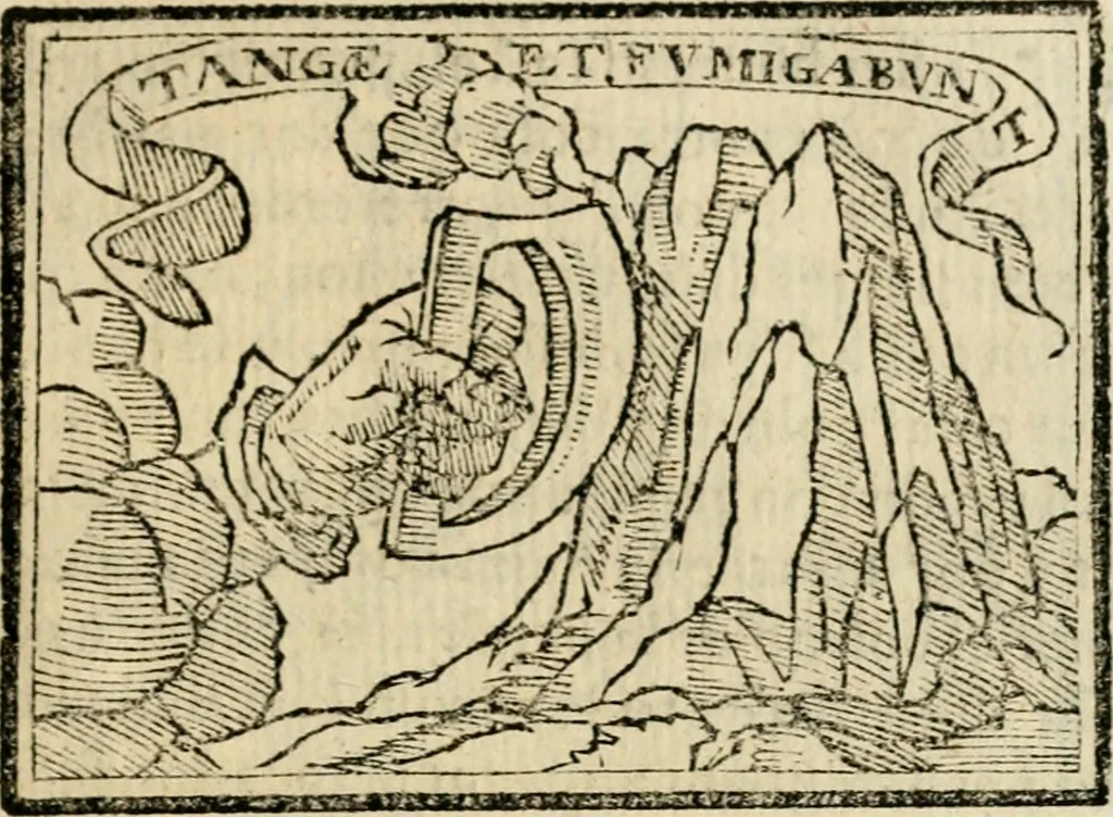 An illustration from Emblemas morales de Don Sebastian de Couarrubias Orozco, capellan del rey N.S. Maestrescuela, y canonigo de Cuenca, consultor del santo oficio, 1610, leaf 256