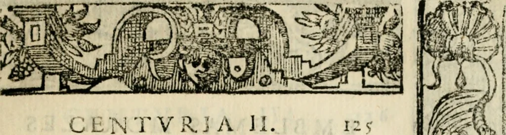 An illustration from Emblemas morales de Don Sebastian de Couarrubias Orozco, capellan del rey N.S. Maestrescuela, y canonigo de Cuenca, consultor del santo oficio, 1610, leaf 260