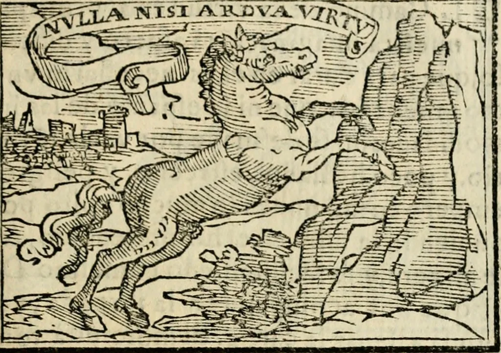 An illustration from Emblemas morales de Don Sebastian de Couarrubias Orozco, capellan del rey N.S. Maestrescuela, y canonigo de Cuenca, consultor del santo oficio, 1610, leaf 260