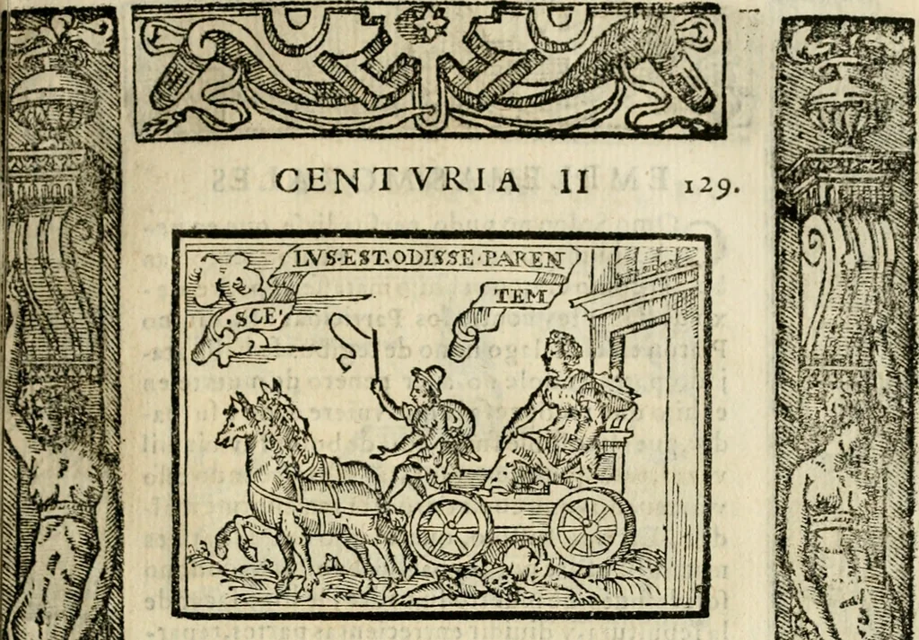 An illustration from Emblemas morales de Don Sebastian de Couarrubias Orozco, capellan del rey N.S. Maestrescuela, y canonigo de Cuenca, consultor del santo oficio, 1610, leaf 268