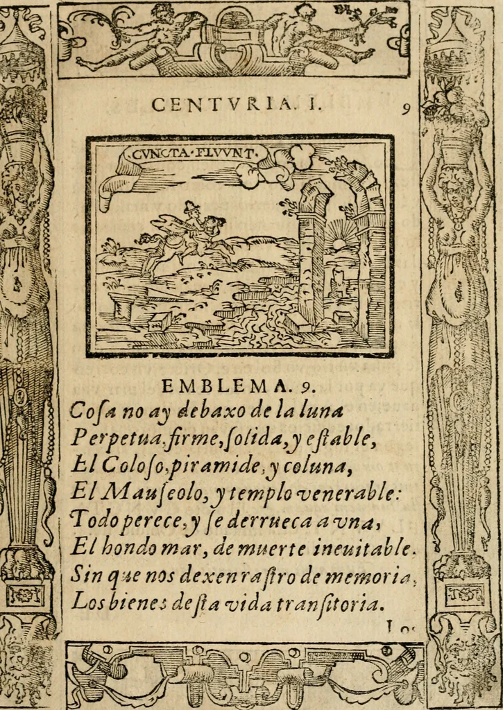 An illustration from Emblemas morales de Don Sebastian de Couarrubias Orozco, capellan del rey N.S. Maestrescuela, y canonigo de Cuenca, consultor del santo oficio, 1610, leaf 28