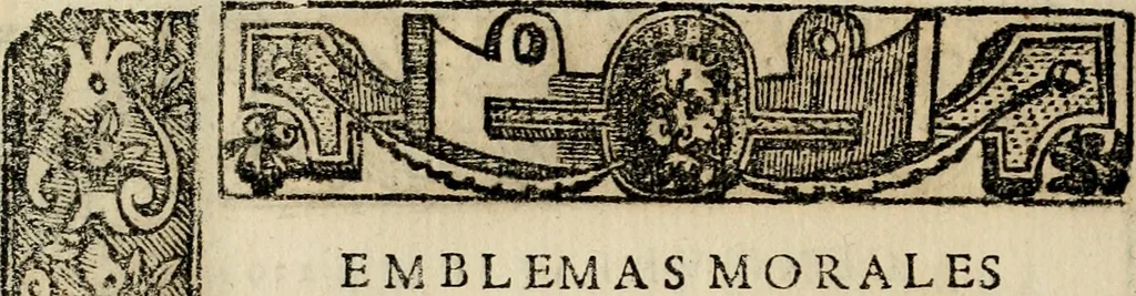 An illustration from Emblemas morales de Don Sebastian de Couarrubias Orozco, capellan del rey N.S. Maestrescuela, y canonigo de Cuenca, consultor del santo oficio, 1610, leaf 289