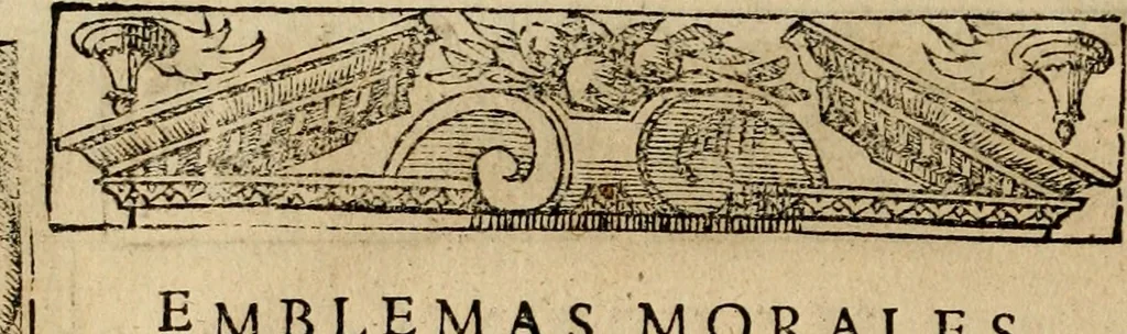 An illustration from Emblemas morales de Don Sebastian de Couarrubias Orozco, capellan del rey N.S. Maestrescuela, y canonigo de Cuenca, consultor del santo oficio, 1610, leaf 29