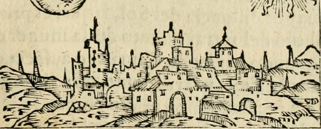 An illustration from Emblemas morales de Don Sebastian de Couarrubias Orozco, capellan del rey N.S. Maestrescuela, y canonigo de Cuenca, consultor del santo oficio, 1610, leaf 292
