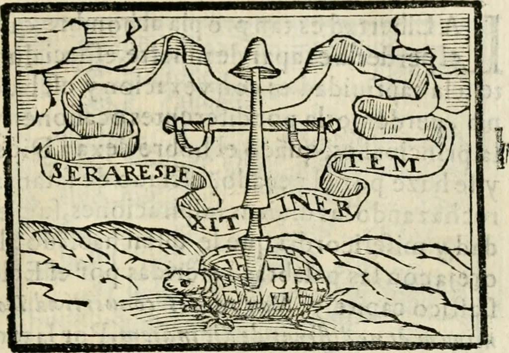 An illustration from Emblemas morales de Don Sebastian de Couarrubias Orozco, capellan del rey N.S. Maestrescuela, y canonigo de Cuenca, consultor del santo oficio, 1610, leaf 296