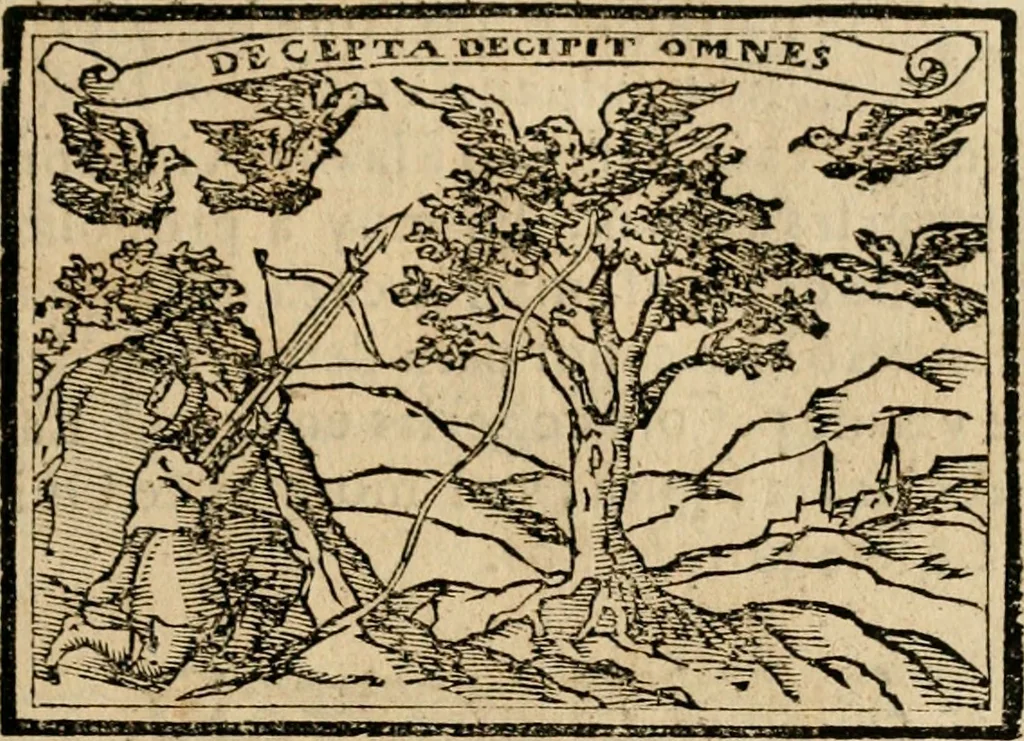 An illustration from Emblemas morales de Don Sebastian de Couarrubias Orozco, capellan del rey N.S. Maestrescuela, y canonigo de Cuenca, consultor del santo oficio, 1610, leaf 30