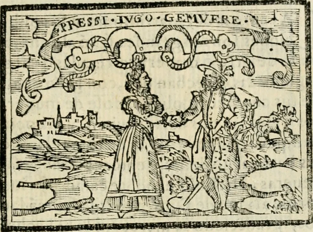 An illustration from Emblemas morales de Don Sebastian de Couarrubias Orozco, capellan del rey N.S. Maestrescuela, y canonigo de Cuenca, consultor del santo oficio, 1610, leaf 302