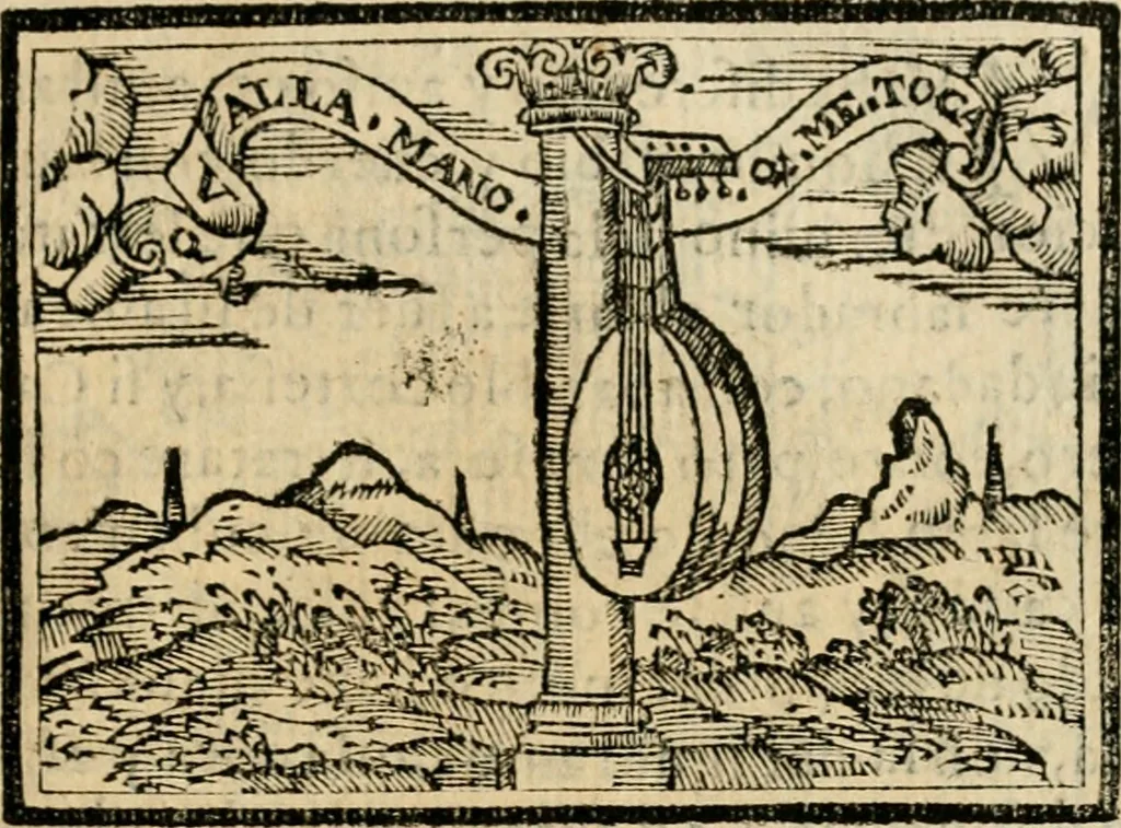An illustration from Emblemas morales de Don Sebastian de Couarrubias Orozco, capellan del rey N.S. Maestrescuela, y canonigo de Cuenca, consultor del santo oficio, 1610, leaf 318