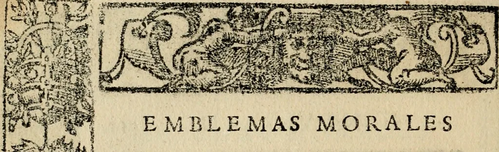 An illustration from Emblemas morales de Don Sebastian de Couarrubias Orozco, capellan del rey N.S. Maestrescuela, y canonigo de Cuenca, consultor del santo oficio, 1610, leaf 321