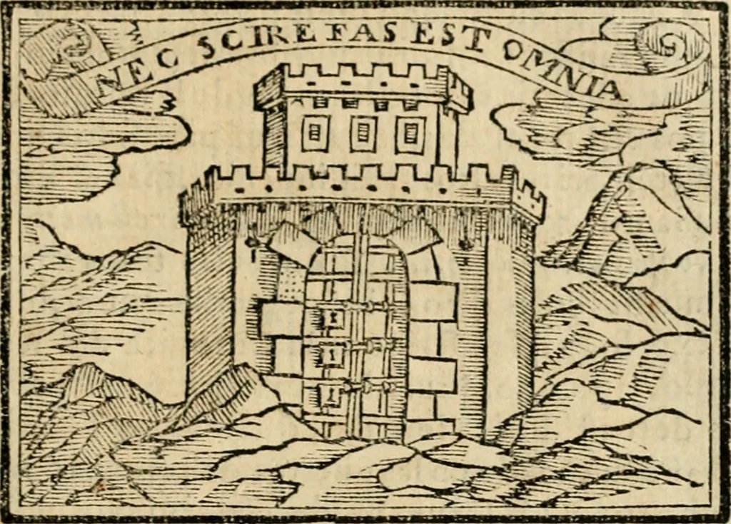 An illustration from Emblemas morales de Don Sebastian de Couarrubias Orozco, capellan del rey N.S. Maestrescuela, y canonigo de Cuenca, consultor del santo oficio, 1610, leaf 326