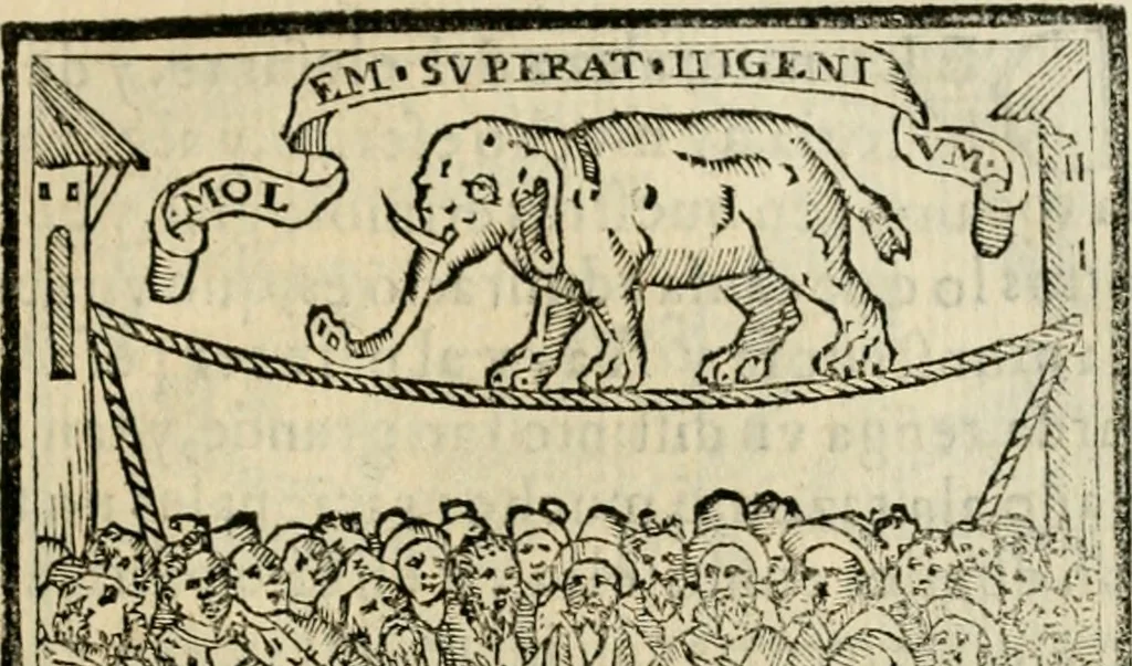 An illustration from Emblemas morales de Don Sebastian de Couarrubias Orozco, capellan del rey N.S. Maestrescuela, y canonigo de Cuenca, consultor del santo oficio, 1610, leaf 332