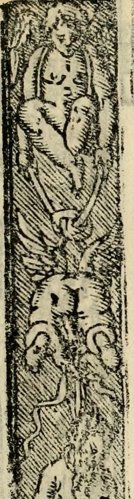 An illustration from Emblemas morales de Don Sebastian de Couarrubias Orozco, capellan del rey N.S. Maestrescuela, y canonigo de Cuenca, consultor del santo oficio, 1610, leaf 335