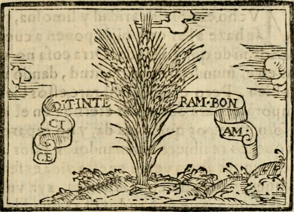 An illustration from Emblemas morales de Don Sebastian de Couarrubias Orozco, capellan del rey N.S. Maestrescuela, y canonigo de Cuenca, consultor del santo oficio, 1610, leaf 36