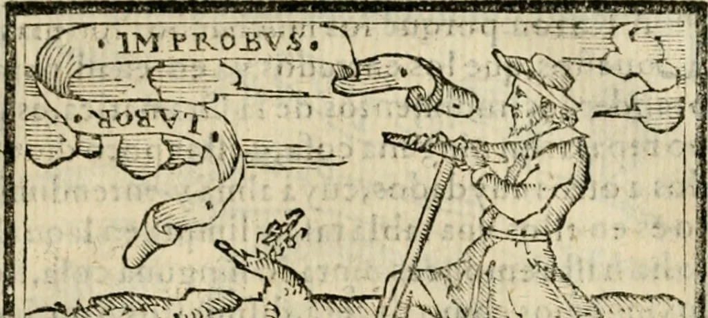 An illustration from Emblemas morales de Don Sebastian de Couarrubias Orozco, capellan del rey N.S. Maestrescuela, y canonigo de Cuenca, consultor del santo oficio, 1610, leaf 364