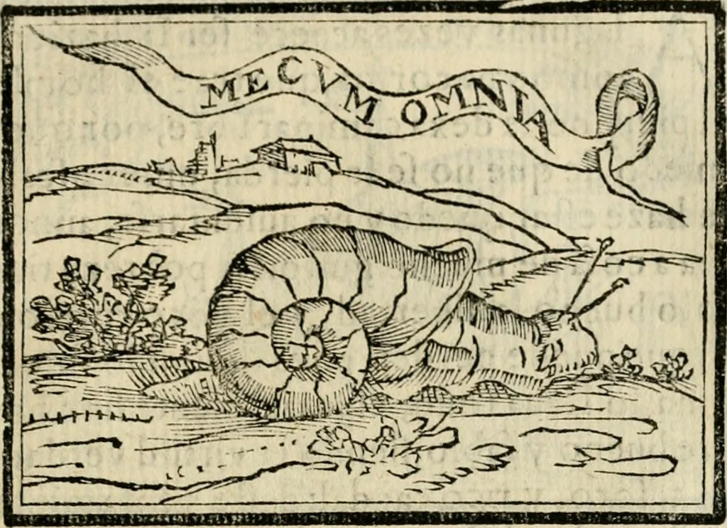 An illustration from Emblemas morales de Don Sebastian de Couarrubias Orozco, capellan del rey N.S. Maestrescuela, y canonigo de Cuenca, consultor del santo oficio, 1610, leaf 366