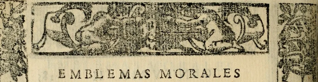 An illustration from Emblemas morales de Don Sebastian de Couarrubias Orozco, capellan del rey N.S. Maestrescuela, y canonigo de Cuenca, consultor del santo oficio, 1610, leaf 381