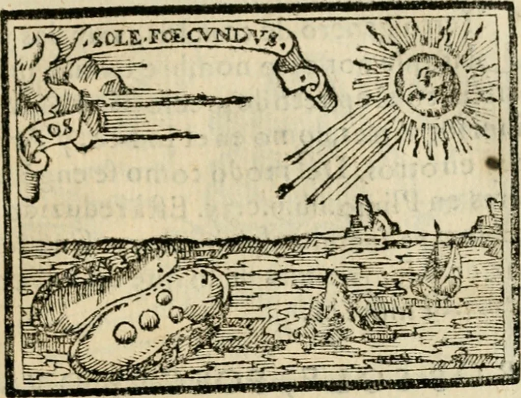 An illustration from Emblemas morales de Don Sebastian de Couarrubias Orozco, capellan del rey N.S. Maestrescuela, y canonigo de Cuenca, consultor del santo oficio, 1610, leaf 382