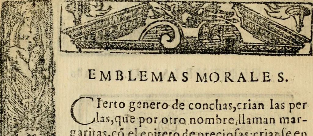 An illustration from Emblemas morales de Don Sebastian de Couarrubias Orozco, capellan del rey N.S. Maestrescuela, y canonigo de Cuenca, consultor del santo oficio, 1610, leaf 383