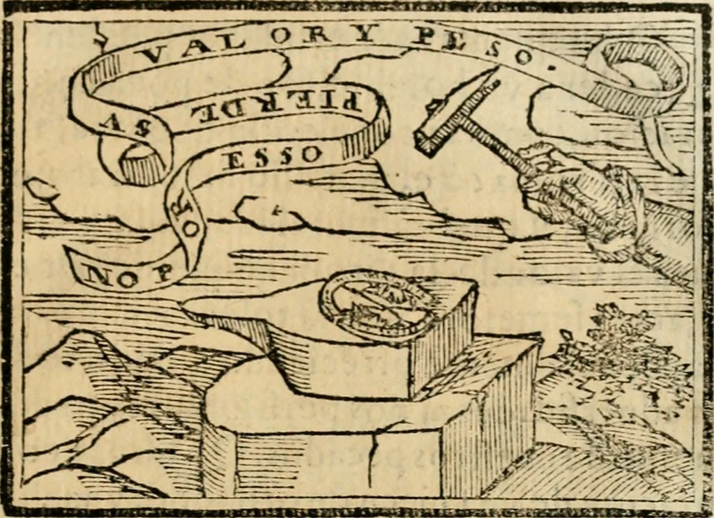 An illustration from Emblemas morales de Don Sebastian de Couarrubias Orozco, capellan del rey N.S. Maestrescuela, y canonigo de Cuenca, consultor del santo oficio, 1610, leaf 398