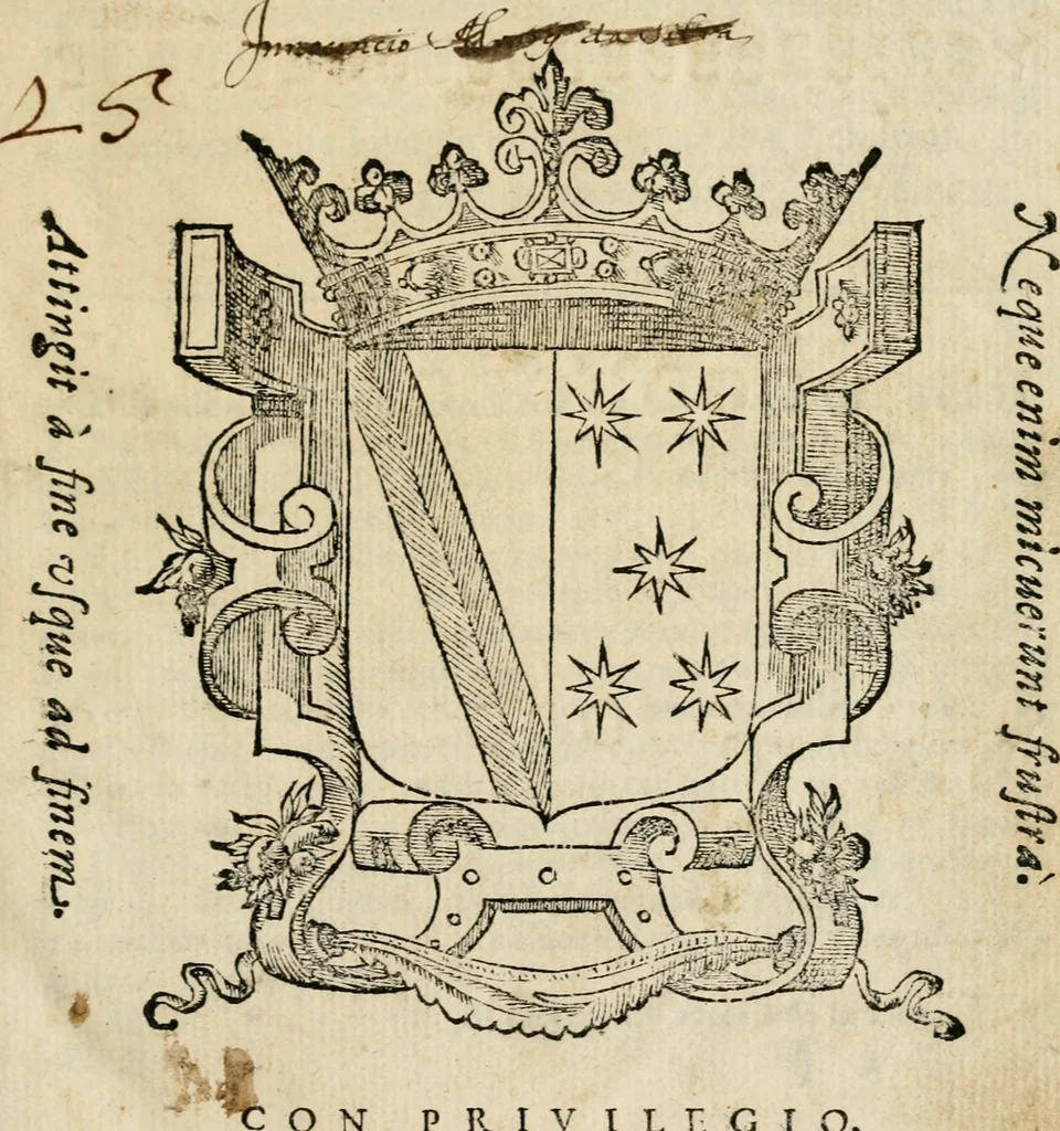 An illustration from Emblemas morales de Don Sebastian de Couarrubias Orozco, capellan del rey N.S. Maestrescuela, y canonigo de Cuenca, consultor del santo oficio, 1610, leaf 4