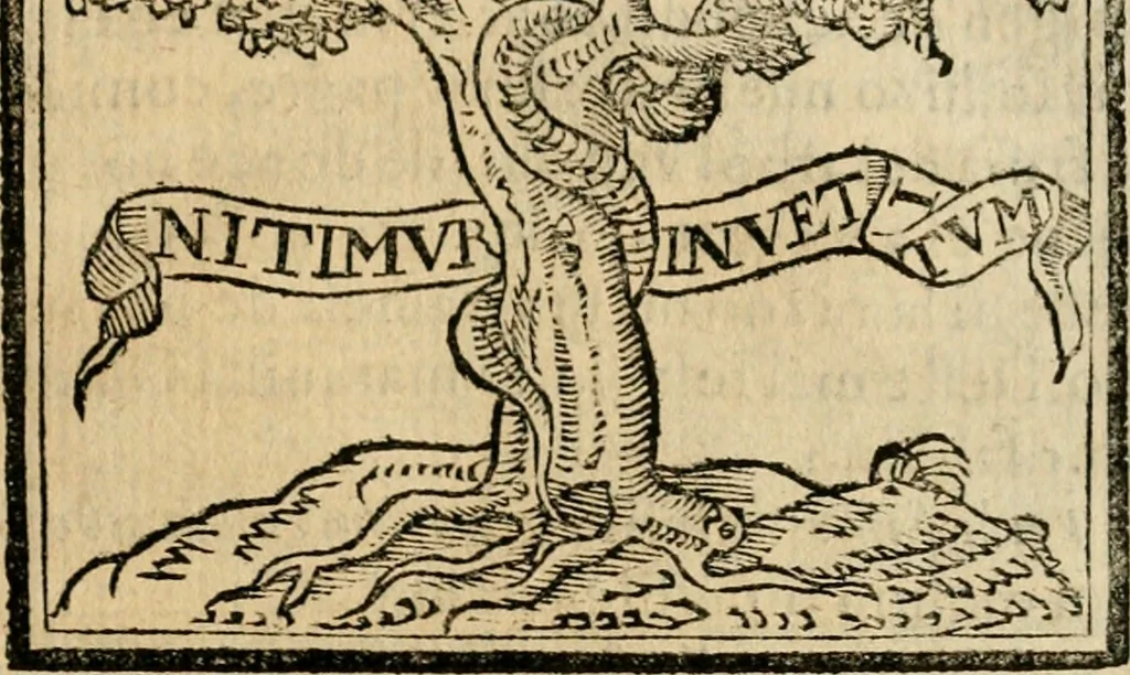 An illustration from Emblemas morales de Don Sebastian de Couarrubias Orozco, capellan del rey N.S. Maestrescuela, y canonigo de Cuenca, consultor del santo oficio, 1610, leaf 400