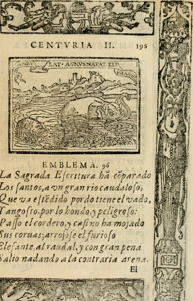 An illustration from Emblemas morales de Don Sebastian de Couarrubias Orozco, capellan del rey N.S. Maestrescuela, y canonigo de Cuenca, consultor del santo oficio, 1610, leaf 404