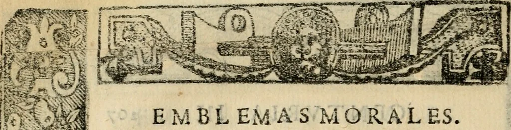 An illustration from Emblemas morales de Don Sebastian de Couarrubias Orozco, capellan del rey N.S. Maestrescuela, y canonigo de Cuenca, consultor del santo oficio, 1610, leaf 427