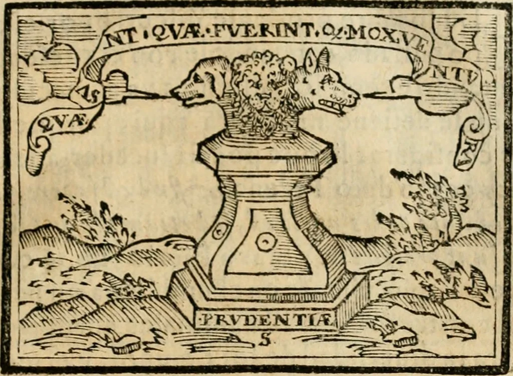 An illustration from Emblemas morales de Don Sebastian de Couarrubias Orozco, capellan del rey N.S. Maestrescuela, y canonigo de Cuenca, consultor del santo oficio, 1610, leaf 430
