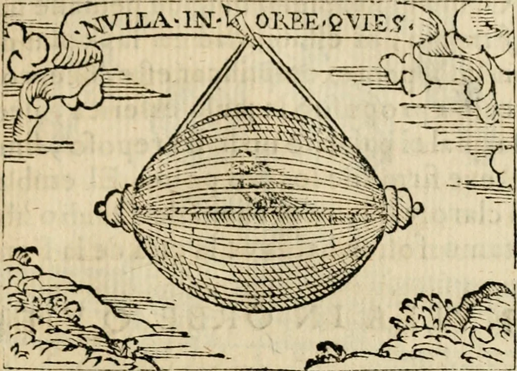 An illustration from Emblemas morales de Don Sebastian de Couarrubias Orozco, capellan del rey N.S. Maestrescuela, y canonigo de Cuenca, consultor del santo oficio, 1610, leaf 44
