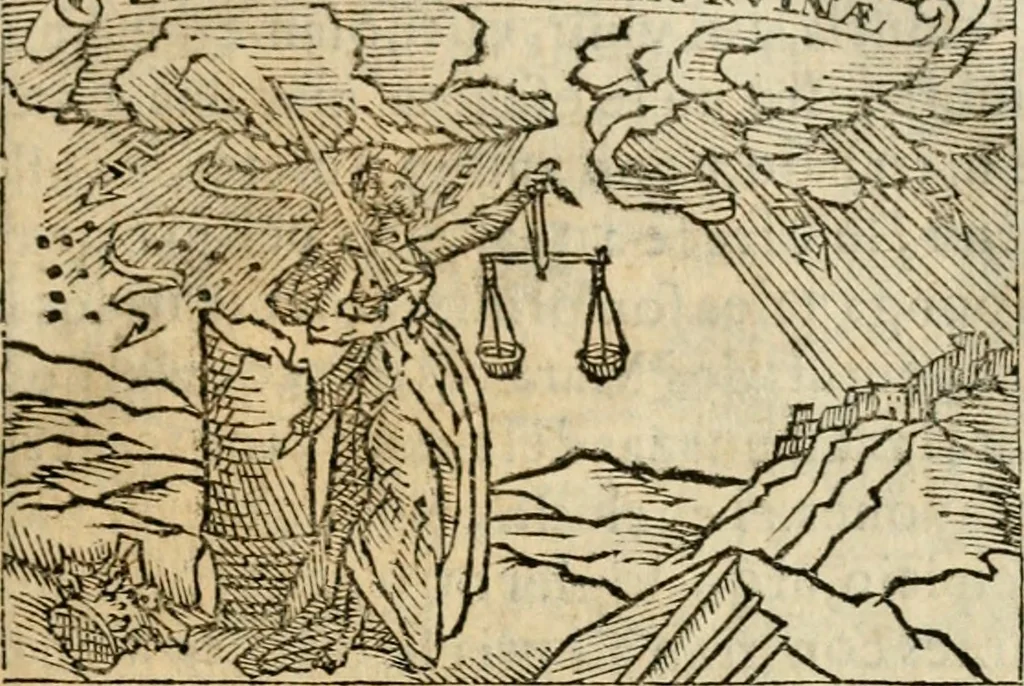 An illustration from Emblemas morales de Don Sebastian de Couarrubias Orozco, capellan del rey N.S. Maestrescuela, y canonigo de Cuenca, consultor del santo oficio, 1610, leaf 442