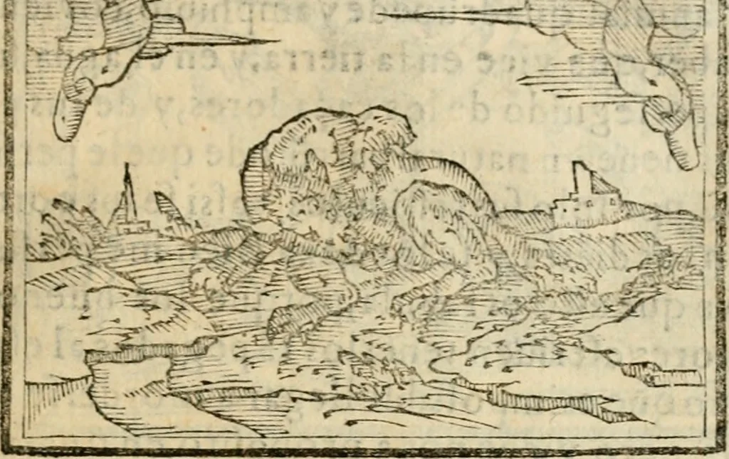 An illustration from Emblemas morales de Don Sebastian de Couarrubias Orozco, capellan del rey N.S. Maestrescuela, y canonigo de Cuenca, consultor del santo oficio, 1610, leaf 446
