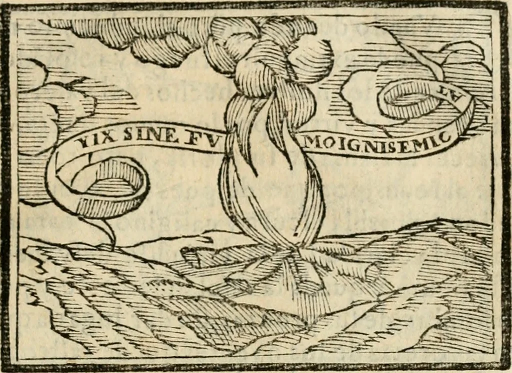 An illustration from Emblemas morales de Don Sebastian de Couarrubias Orozco, capellan del rey N.S. Maestrescuela, y canonigo de Cuenca, consultor del santo oficio, 1610, leaf 456