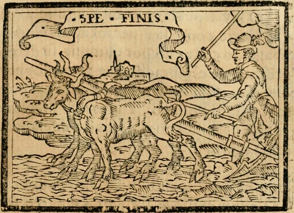 An illustration from Emblemas morales de Don Sebastian de Couarrubias Orozco, capellan del rey N.S. Maestrescuela, y canonigo de Cuenca, consultor del santo oficio, 1610, leaf 478