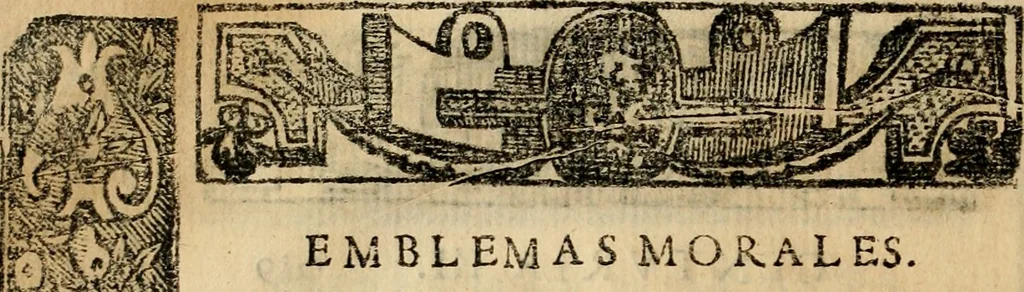 An illustration from Emblemas morales de Don Sebastian de Couarrubias Orozco, capellan del rey N.S. Maestrescuela, y canonigo de Cuenca, consultor del santo oficio, 1610, leaf 491