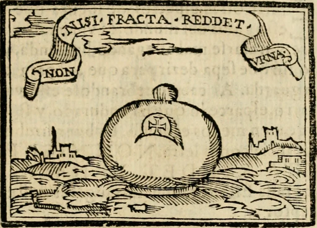 An illustration from Emblemas morales de Don Sebastian de Couarrubias Orozco, capellan del rey N.S. Maestrescuela, y canonigo de Cuenca, consultor del santo oficio, 1610, leaf 50