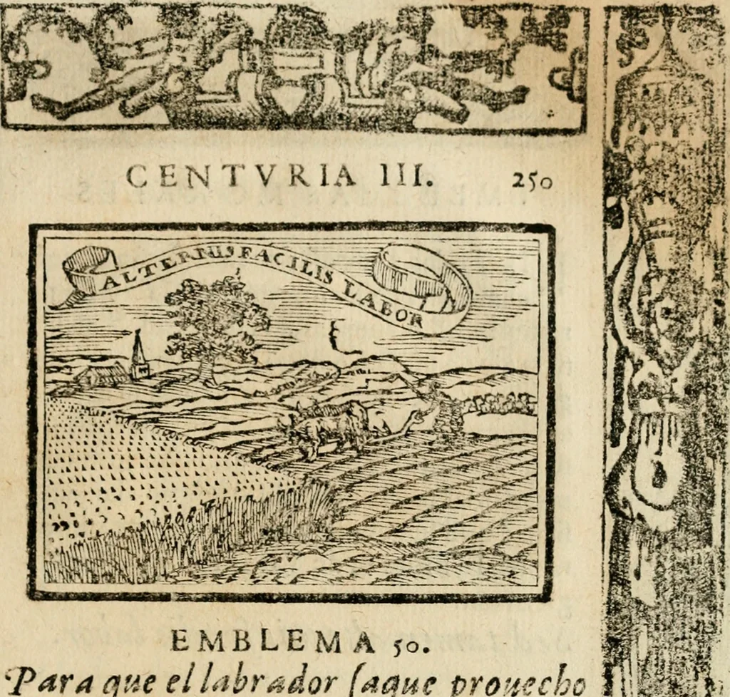 An illustration from Emblemas morales de Don Sebastian de Couarrubias Orozco, capellan del rey N.S. Maestrescuela, y canonigo de Cuenca, consultor del santo oficio, 1610, leaf 512