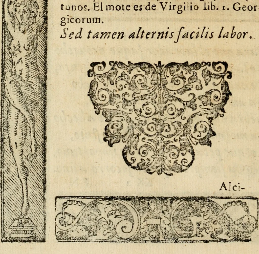 An illustration from Emblemas morales de Don Sebastian de Couarrubias Orozco, capellan del rey N.S. Maestrescuela, y canonigo de Cuenca, consultor del santo oficio, 1610, leaf 513