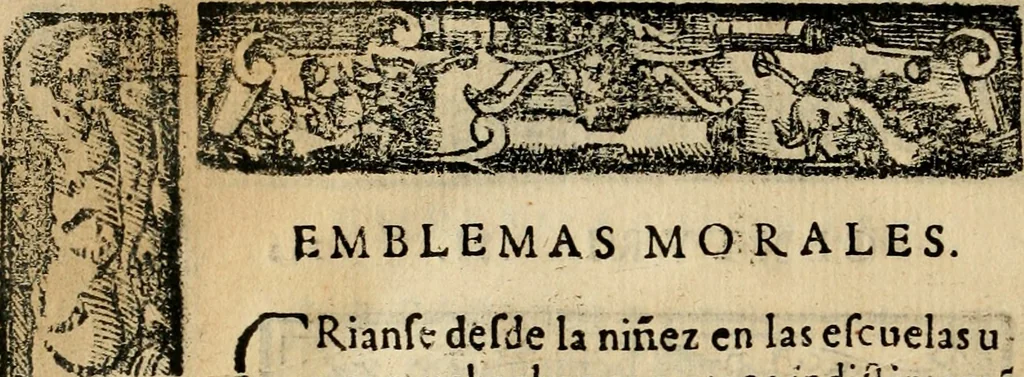 An illustration from Emblemas morales de Don Sebastian de Couarrubias Orozco, capellan del rey N.S. Maestrescuela, y canonigo de Cuenca, consultor del santo oficio, 1610, leaf 517
