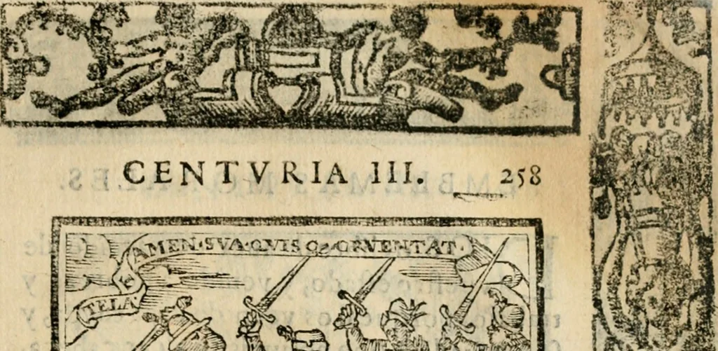 An illustration from Emblemas morales de Don Sebastian de Couarrubias Orozco, capellan del rey N.S. Maestrescuela, y canonigo de Cuenca, consultor del santo oficio, 1610, leaf 528