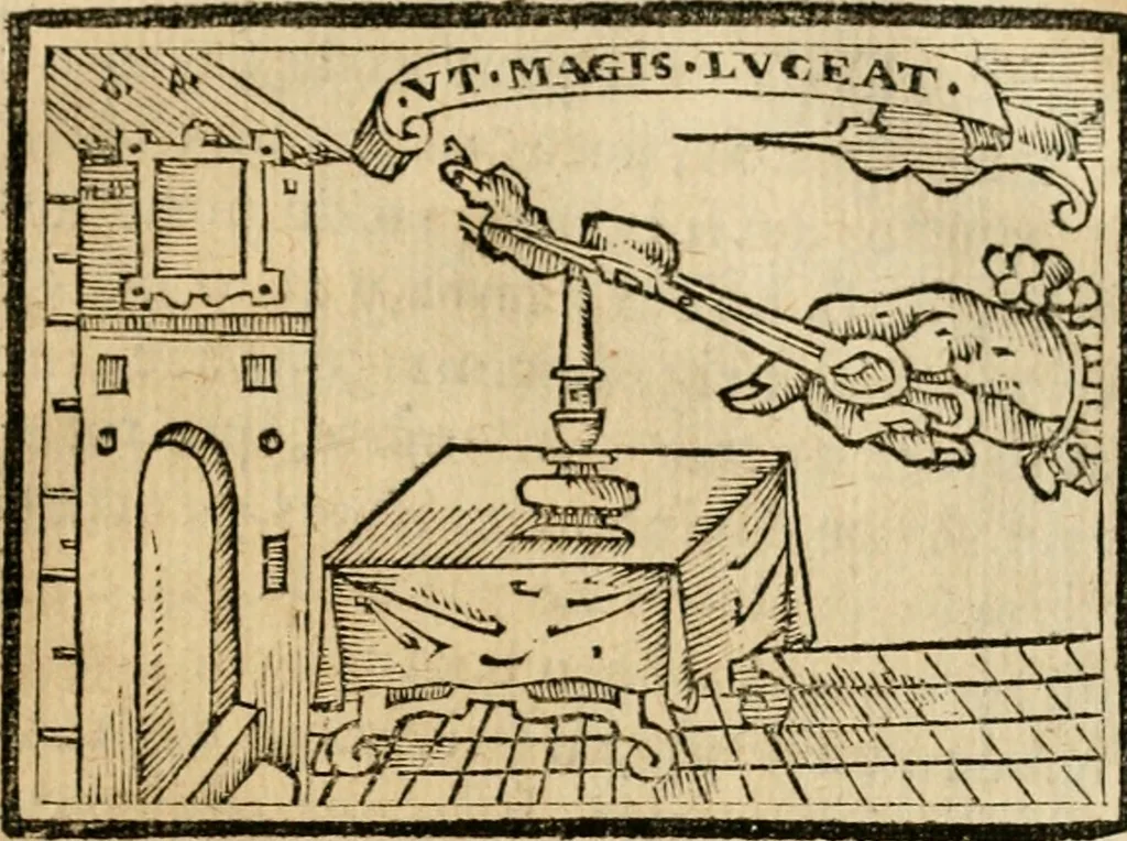 An illustration from Emblemas morales de Don Sebastian de Couarrubias Orozco, capellan del rey N.S. Maestrescuela, y canonigo de Cuenca, consultor del santo oficio, 1610, leaf 532
