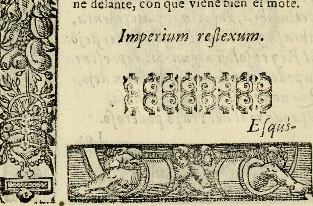 An illustration from Emblemas morales de Don Sebastian de Couarrubias Orozco, capellan del rey N.S. Maestrescuela, y canonigo de Cuenca, consultor del santo oficio, 1610, leaf 551