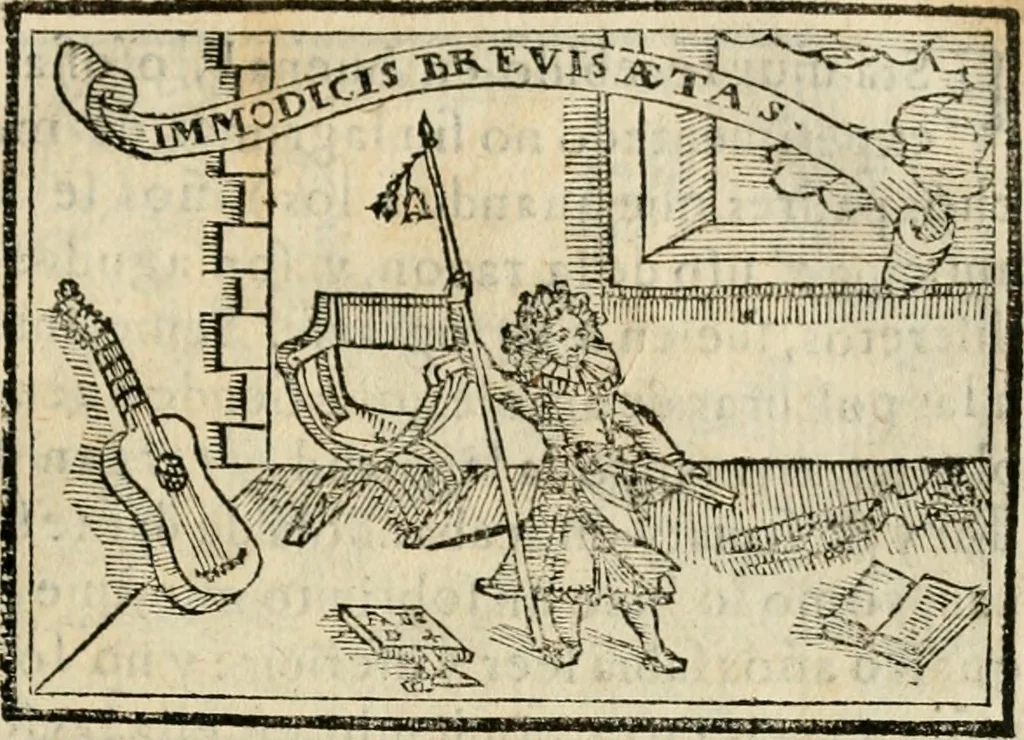 An illustration from Emblemas morales de Don Sebastian de Couarrubias Orozco, capellan del rey N.S. Maestrescuela, y canonigo de Cuenca, consultor del santo oficio, 1610, leaf 564