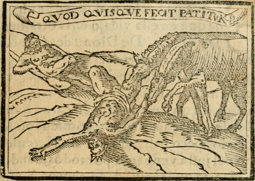 An illustration from Emblemas morales de Don Sebastian de Couarrubias Orozco, capellan del rey N.S. Maestrescuela, y canonigo de Cuenca, consultor del santo oficio, 1610, leaf 598