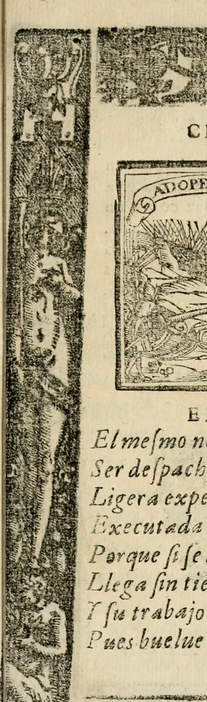 An illustration from Emblemas morales de Don Sebastian de Couarrubias Orozco, capellan del rey N.S. Maestrescuela, y canonigo de Cuenca, consultor del santo oficio, 1610, leaf 612